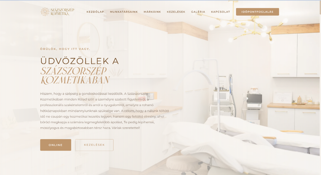 Százszorszép Kozmetika Mockup
