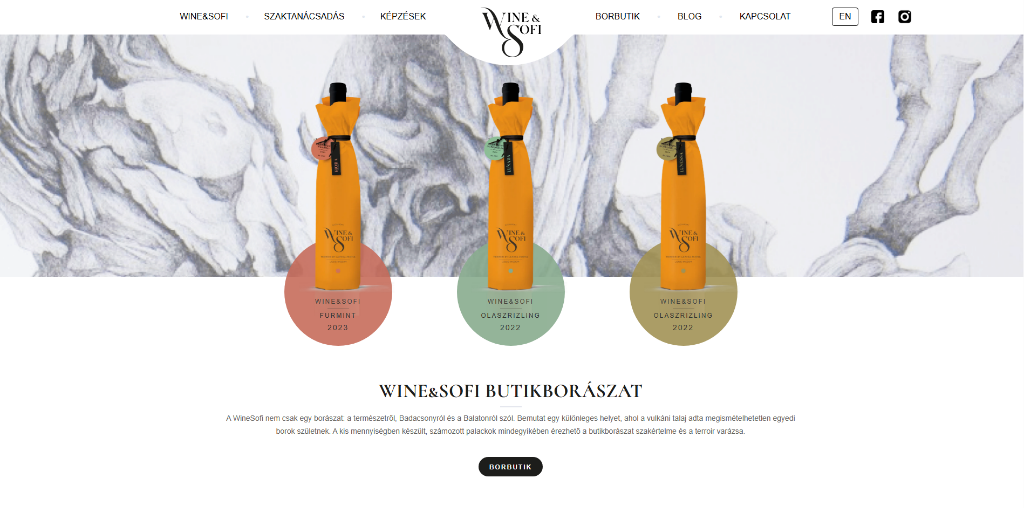 Wine&Sofi Boutique Winery Mockup